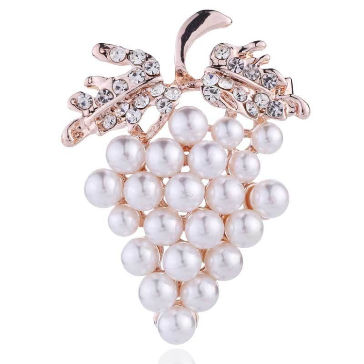 Diamant-Traubenbroschen Wilde Perlen-Nadel Damenkleidung Schmuck, Traube