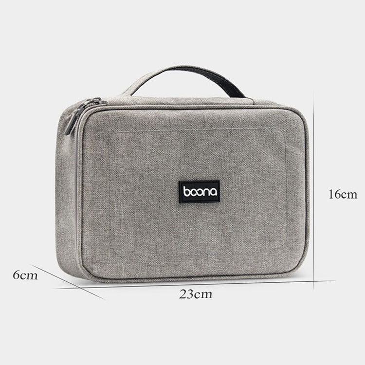 Baona BN-B005 Multifunktionale Digitale Aufbewahrungstasche Festplatten USB-Stick Kopfhörer Aufbewahrungstasche, Grau, Schwarz