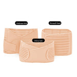 Dreiteiliges Bauchgürtel-Set Elastischer postpartaler Bauchgurt Mutterschaftskorsett Gürtel Taillengürtel für Kaiserschnitt, M, L, XL, 2XL