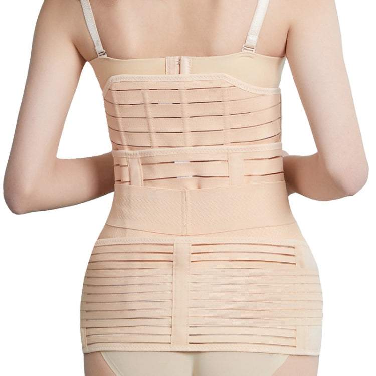 Dreiteiliges Bauchgürtel-Set Elastischer postpartaler Bauchgurt Mutterschaftskorsett Gürtel Taillengürtel für Kaiserschnitt, M, L, XL, 2XL