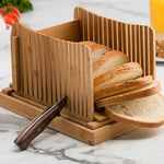 Bambus Haushalt und Gewerbe Multifunktions-Brotschneideplatte, Brot Schneidebrett Brotscheiben, Brot Teller, Bambus Brotschneiden