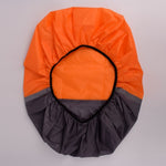2er-Pack Outdoor Bergsteigen Farblich Passende Leuchtende Rucksack-Regenhülle, S 18-30L, M 30-40L, L 45-55L, XL 58-70L