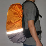 2er-Pack Outdoor Bergsteigen Farblich Passende Leuchtende Rucksack-Regenhülle, S 18-30L, M 30-40L, L 45-55L, XL 58-70L