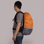2er-Pack Outdoor Bergsteigen Farblich Passende Leuchtende Rucksack-Regenhülle, S 18-30L, M 30-40L, L 45-55L, XL 58-70L