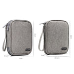 Baona BN-C003 Schutzcover für mobile Festplatte Tragbare Festplatten-Tasche, Doppellagig (Grau), Doppellagig (Schwarz), Einlagig (Grau), Einlagig (Schwarz)
