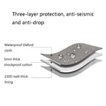 Baona BN-C003 Schutzcover für mobile Festplatte Tragbare Festplatten-Tasche, Doppellagig (Grau), Doppellagig (Schwarz), Einlagig (Grau), Einlagig (Schwarz)