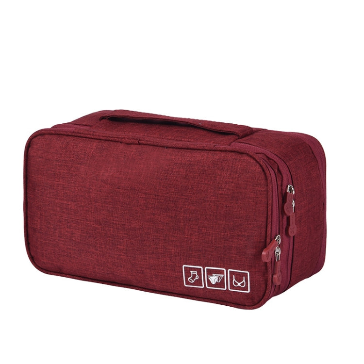 Reise Wasserdichte Aufbewahrungstasche Unterwäsche-Aufbewahrungs-Finishing-Tasche, Schwarz, Grau, Violett, Weinrot, Himmelblau, Marineblau