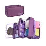 Reise Wasserdichte Aufbewahrungstasche Unterwäsche-Aufbewahrungs-Finishing-Tasche, Schwarz, Grau, Violett, Weinrot, Himmelblau, Marineblau