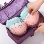 Reise Wasserdichte Aufbewahrungstasche Unterwäsche-Aufbewahrungs-Finishing-Tasche, Schwarz, Grau, Violett, Weinrot, Himmelblau, Marineblau