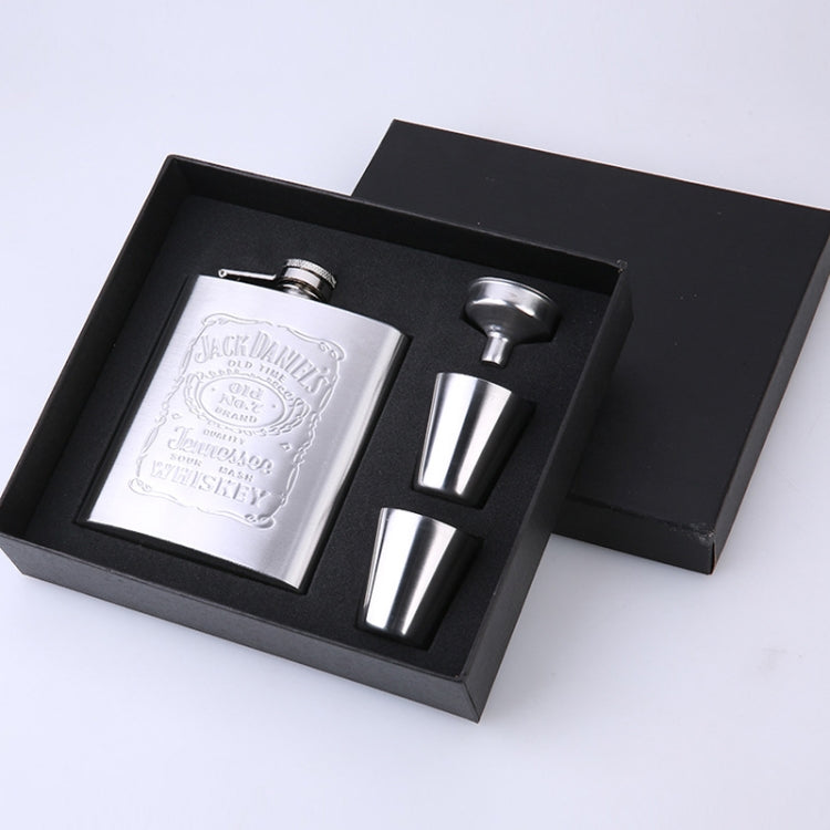 Tragbares Edelstahl-Flachmann-Set mit Weinkelch-Trichter, 7OZ Gelb Grunge, 7OZ Grau Grunge, 7OZ Jack Gelb Grunge, 7OZ Jack Grau Grunge, 7OZ Jack Schwarz Kern