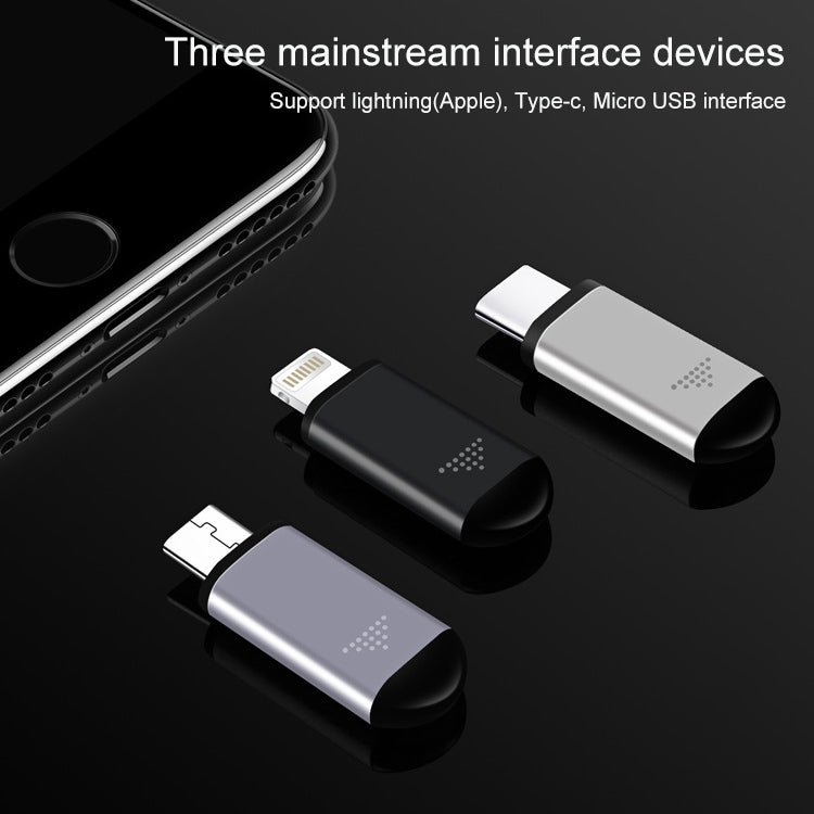 R09 Handy Intelligente Fernbedienung Infrarot Handy Fernsteuerung, Schnittstelle:, 8 Pin (Schwarz), 8 Pin (Cyan), 8 Pin (Silber), Type-C (Schwarz), Type-C (Cyan), Type-C (Silber), Micro USB (Schwarz), Micro USB (Cyan), Micro USB (Silber)