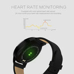 Modische Smartwatch mit OLED-Farbbildschirm, IP67 wasserdicht, unterstützt Herzfrequenzmessung, Blutdruckmessung, Sauerstoffsättigungsmessung und Fitness-Tracking.