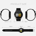 Modische Smartwatch mit OLED-Farbbildschirm, IP67 wasserdicht, unterstützt Herzfrequenzmessung, Blutdruckmessung, Sauerstoffsättigungsmessung und Fitness-Tracking.