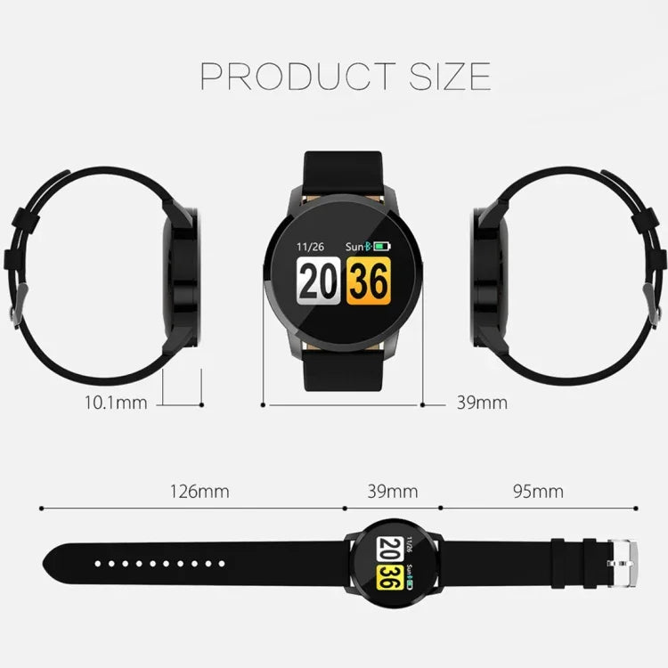 Modische Smartwatch mit OLED-Farbbildschirm, IP67 wasserdicht, unterstützt Herzfrequenzmessung, Blutdruckmessung, Sauerstoffsättigungsmessung und Fitness-Tracking.