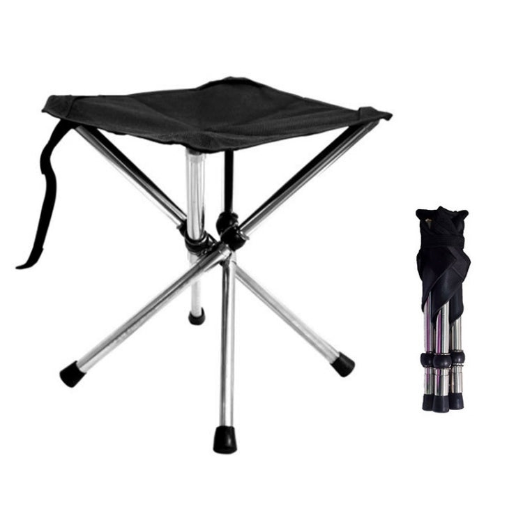 Outdoor Ausziehbarer Tragbarer Edelstahl Hocker Camping Strand Angel Klappstuhl, Spez:, S, L