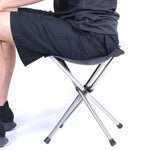 Outdoor Ausziehbarer Tragbarer Edelstahl Hocker Camping Strand Angel Klappstuhl, Spez:, S, L