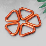 2 Stück Dreieck Karabiner Outdoor Camping Wandern Schlüsselanhänger Schnapphaken Kessel Schnalle Karabiner Zubehör