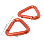 2 Stück Dreieck Karabiner Outdoor Camping Wandern Schlüsselanhänger Schnapphaken Kessel Schnalle Karabiner Zubehör