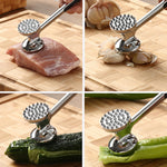 LsCook Home Steak Zartmacher Fleisch Rind Fleischklopfer Rinderschläger Schnarchendes Fleisch Küchenwerkzeug, Größe: 22x5.5x4cm