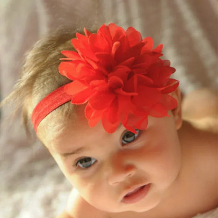 Elastisches Haarband für Babys und Mädchen, Kinderhaarschmuck, Blumenstirnband