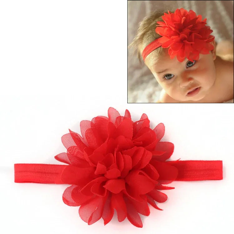 Elastisches Haarband für Babys und Mädchen, Kinderhaarschmuck, Blumenstirnband