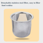 Kaffeekanne aus Edelstahl, Mocha-Kaffeekanne, europäischer Stil, Teekanne aus Edelstahl mit Sieb, 1 l, 0,85 l