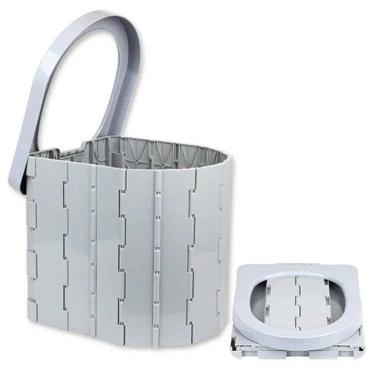 Auto-Toilette Integrierte tragbare Klapptoilette Selbstfahrer-Tour Outdoor-Camping-Toilette, Auto-Toilette (Hellgrau), Auto-Toilette (Schwarz)
