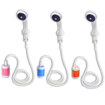 LLT-ES01 Elektrische Haustierdusche für Camping und Outdoor, Stil:, Standard (Orange-Weiß), Standard (Himmelblau), Standard (Pink), High Match (Orange-Weiß), High Match (Himmelblau), High Match (Pink)