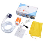 LLT-ES01 Elektrische Haustierdusche für Camping und Outdoor, Stil:, Standard (Orange-Weiß), Standard (Himmelblau), Standard (Pink), High Match (Orange-Weiß), High Match (Himmelblau), High Match (Pink)