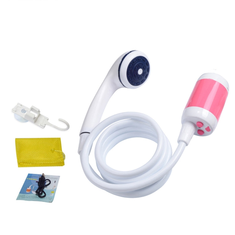 LLT-ES01 Elektrische Haustierdusche für Camping und Outdoor, Stil:, Standard (Orange-Weiß), Standard (Himmelblau), Standard (Pink), High Match (Orange-Weiß), High Match (Himmelblau), High Match (Pink)