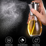 Edelstahl Glasflasche Grill Kochen Gewürzöl Topf Sprayer Ölinjektion Wasserkocher Ölsprühflasche, Ölsprühflasche