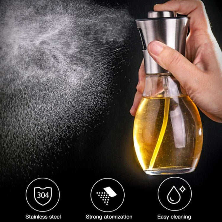 Edelstahl Glasflasche Grill Kochen Gewürzöl Topf Sprayer Ölinjektion Wasserkocher Ölsprühflasche, Ölsprühflasche