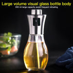 Edelstahl Glasflasche Grill Kochen Gewürzöl Topf Sprayer Ölinjektion Wasserkocher Ölsprühflasche, Ölsprühflasche