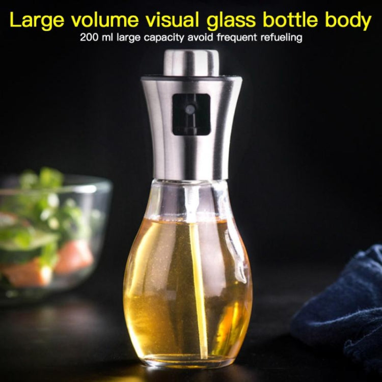 Edelstahl Glasflasche Grill Kochen Gewürzöl Topf Sprayer Ölinjektion Wasserkocher Ölsprühflasche, Ölsprühflasche