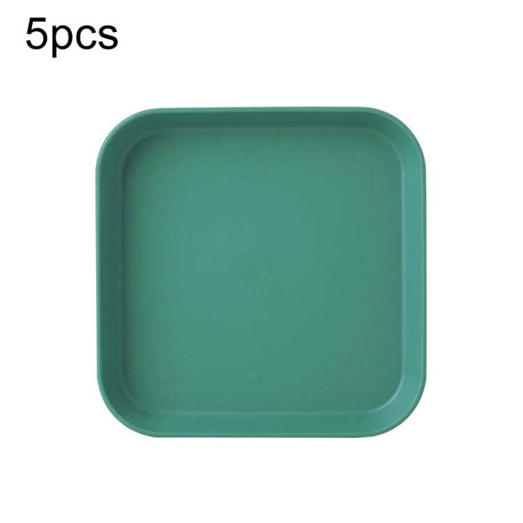 5er-Set Haushalt 6 Zoll kleiner Teller aus Kunststoff Snack Kuchen Teller Esstisch Abfalleimer