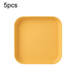 5er-Set Haushalt 6 Zoll kleiner Teller aus Kunststoff Snack Kuchen Teller Esstisch Abfalleimer