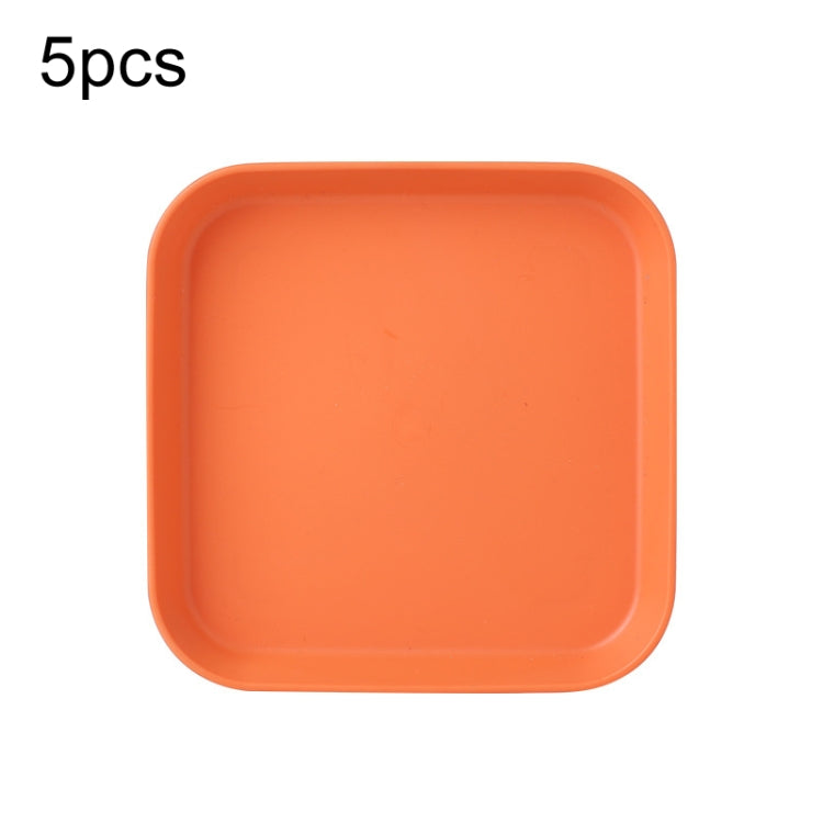 5er-Set Haushalt 6 Zoll kleiner Teller aus Kunststoff Snack Kuchen Teller Esstisch Abfalleimer