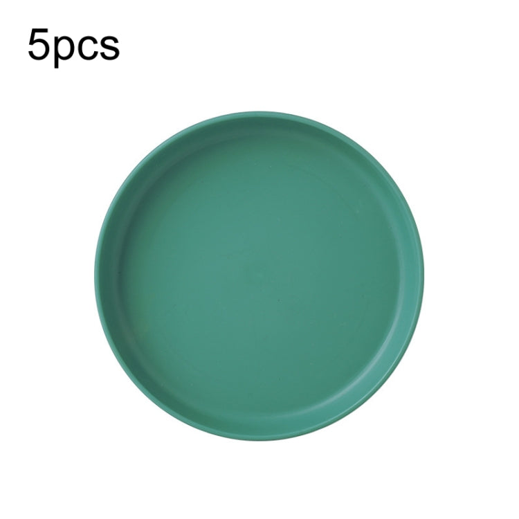 5er-Set Haushalt 6 Zoll kleiner Teller aus Kunststoff Snack Kuchen Teller Esstisch Abfalleimer