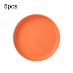 5er-Set Haushalt 6 Zoll kleiner Teller aus Kunststoff Snack Kuchen Teller Esstisch Abfalleimer
