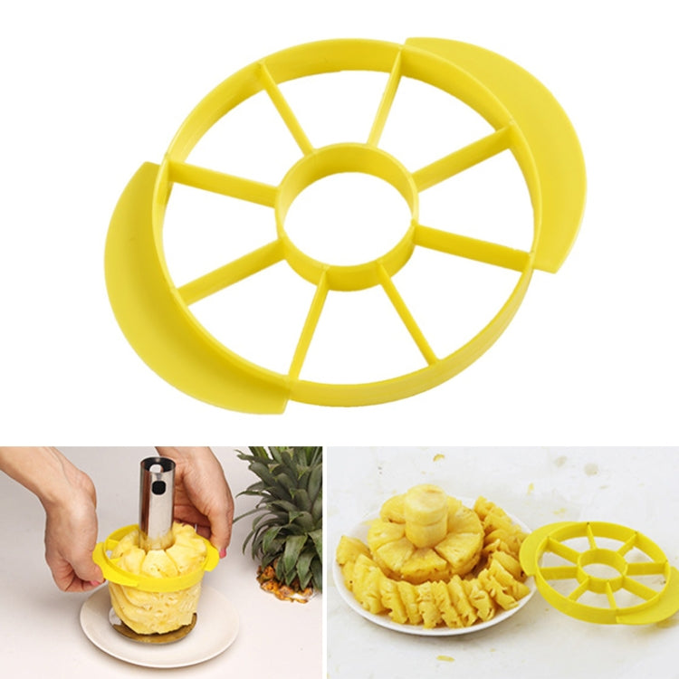 2 Stück Ananasschäler und -schneider aus Edelstahl, Obstschneider Küchenwerkzeuge, Ananas-Entkerner und -Schneider (schwarzer Griff), Ananas-Entkerner und -Schneider (gelber Griff)