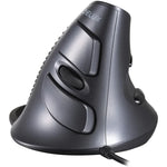 DELUX M618 Vertikale Handmaus mit 6 Tasten, ergonomisch, kabelgebunden, Kabellänge: 1,5 m