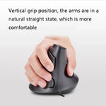 DELUX M618 Vertikale Handmaus mit 6 Tasten, ergonomisch, kabelgebunden, Kabellänge: 1,5 m