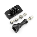 Stativkopf-Helmbefestigung aus Aluminiumlegierung für GoPro HERO9 Black / HERO8 Black /7 /6 /5 /5 Session /4 Session /4 /3+ /3 /2 /1, DJI Osmo Action, Xiaoyi und andere Action-Kameras, Blau, Schwarz, Rot
