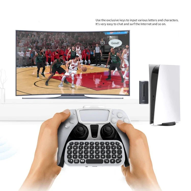 DOBE TP5-0556 Bluetooth-Tastatur, kabelloses Gamepad mit Kopfhöreranschluss für PS5, TP5-0556 Bluetooth-Tastatur