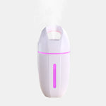 BD-MD1 Auto-Luftreiniger für Zuhause mit USB-Stecker, bunter Beleuchtungsbefeuchter, Rosa, Blau, Grün