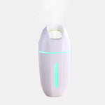 BD-MD1 Auto-Luftreiniger für Zuhause mit USB-Stecker, bunter Beleuchtungsbefeuchter, Rosa, Blau, Grün