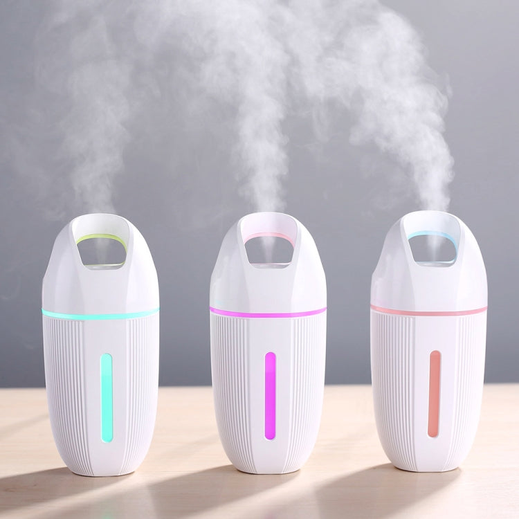 BD-MD1 Auto-Luftreiniger für Zuhause mit USB-Stecker, bunter Beleuchtungsbefeuchter, Rosa, Blau, Grün