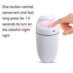 BD-MD1 Auto-Luftreiniger für Zuhause mit USB-Stecker, bunter Beleuchtungsbefeuchter, Rosa, Blau, Grün