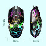 LEAVEN 7-Tasten-Maus mit 4000 DPI, USB-Kabel, RGB-Beleuchtung, mechanisch, mechanisch, Kabellänge: 1,5 m, Farben: S30 Schwarz, S30 Weiß, S30 Pink, S10 Schwarz