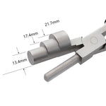 3-in-1 6 Zoll Flachmaul Rundnasen-Zange Mini DIY Schmuckzange Handwickelzange, 3-teilige Ausführung